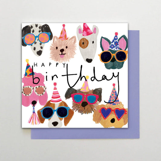 HA08 - Happy Birthday Dogs - Winterberries