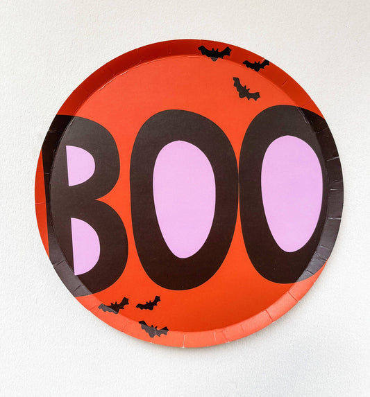 X8 SMALL BOO PAPER PLATES - Winterberries