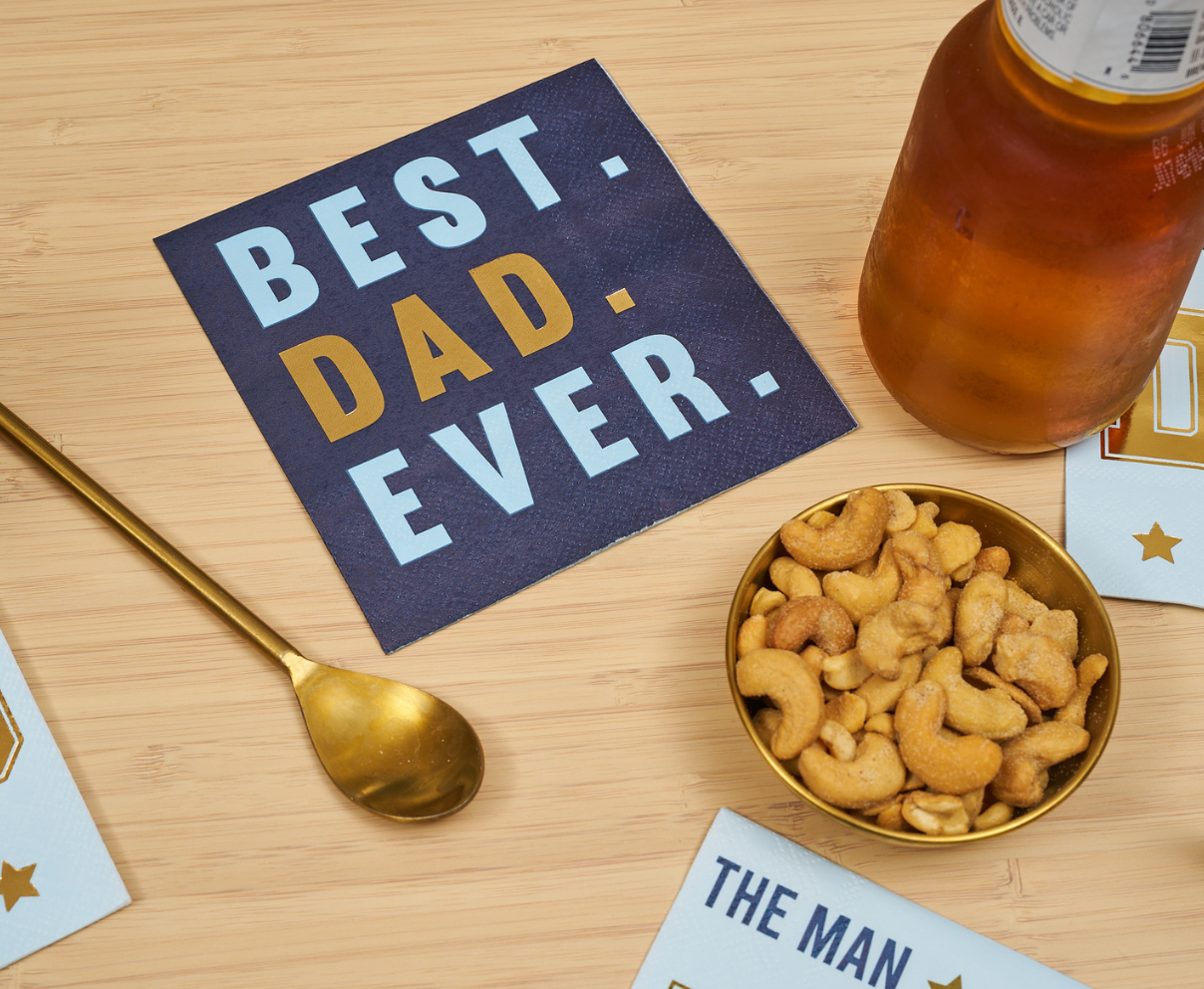 X26 BEST DAD EVER PAPER NAPKINS