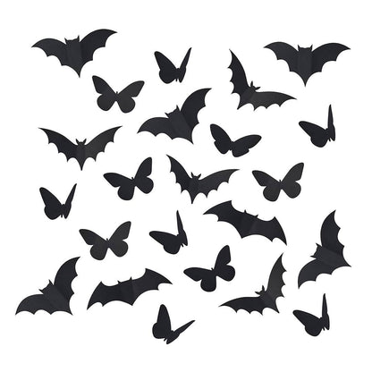X24 3D BATS AND BUTTERFLY DECORATION SET