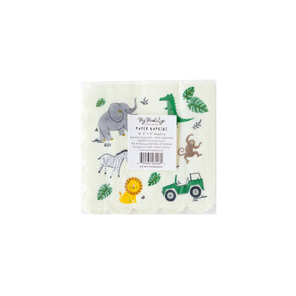 SAF938 -  Safari Cocktail Paper Napkin - Winterberries