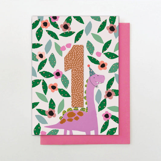 YW23 - Girl Age 1 Dinosaur - Winterberries