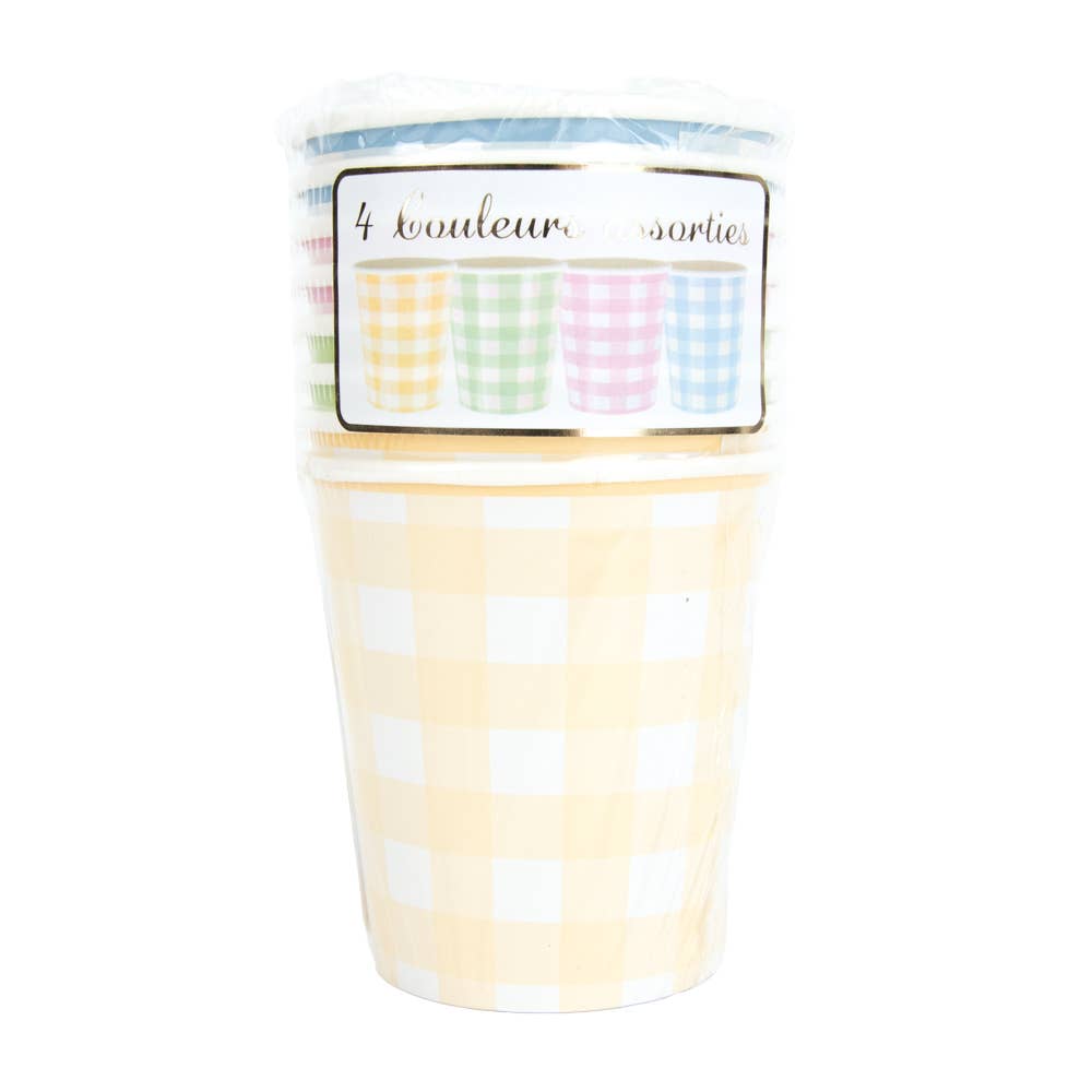 200ML PASTEL VICHY CUPS 4 ASSORTED COLORS 8 - Winterberries