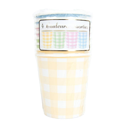 200ML PASTEL VICHY CUPS 4 ASSORTED COLORS 8 - Winterberries