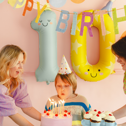 Partydeco Pastel Confetti Party Hats - Set of 6