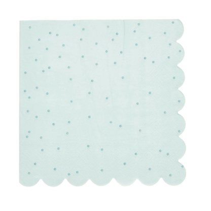 Rico Design Mint Green Dots Party Napkins x 20