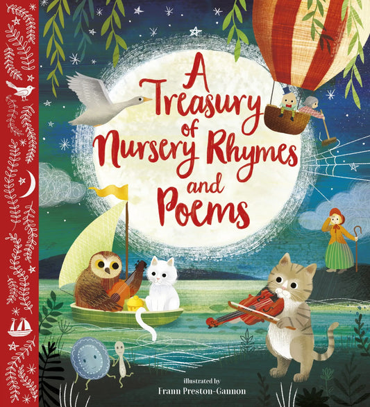 A TREASURY OF NURSERY RHYMES AND POEMS HARDCOVER BOOK
