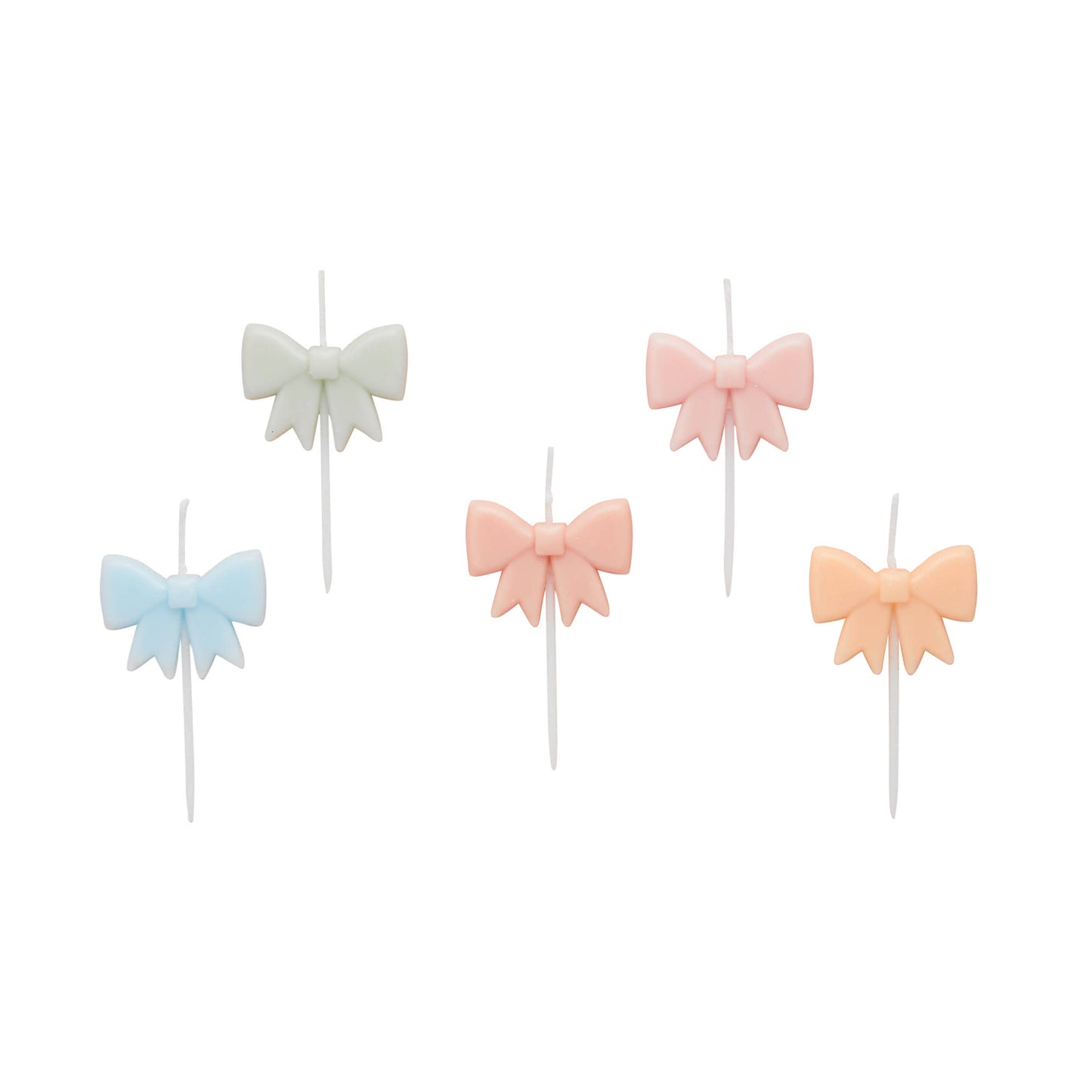 PASTEL BOW SHAPED WAX CANDLES - Winterberries