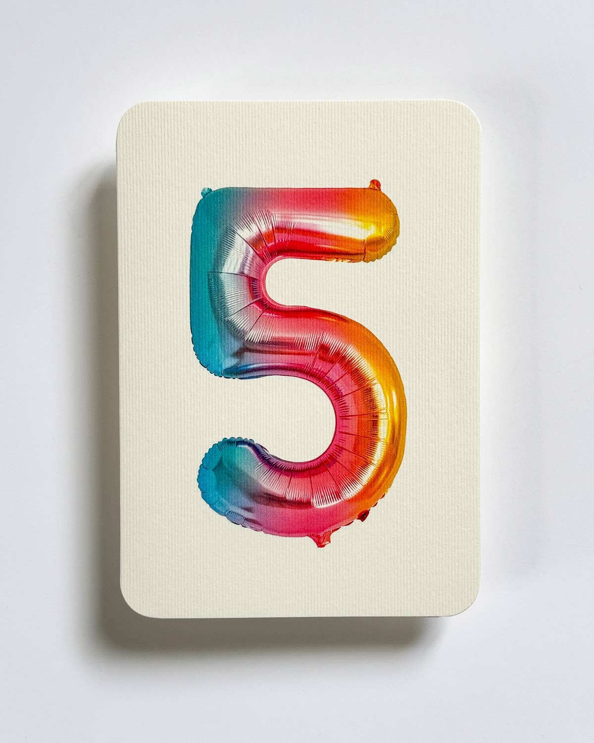 Birthday Balloon No. 5 Greeting Card | Age Cards - Winterberries