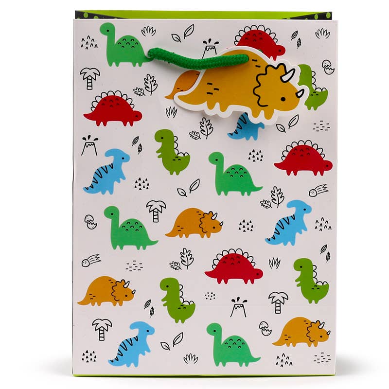 Dinosauria Jr Gift Bag - Medium - Winterberries