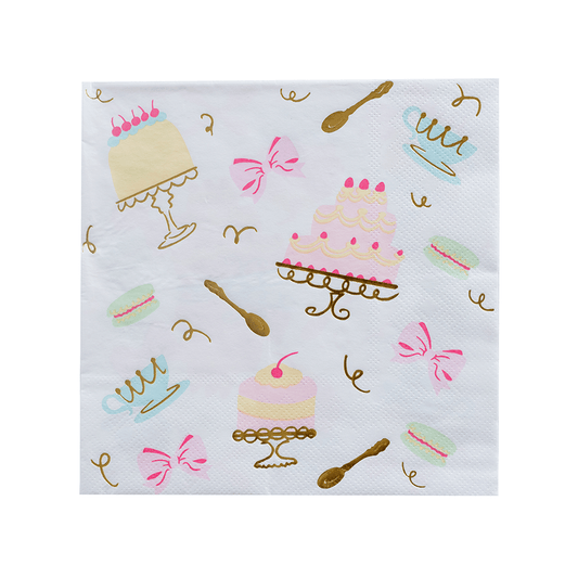 X16 LET THEM EAT CAKE PAPER NAPKINS - Winterberries