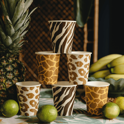 Partydeco Safari Animal Print Party Cups x 6