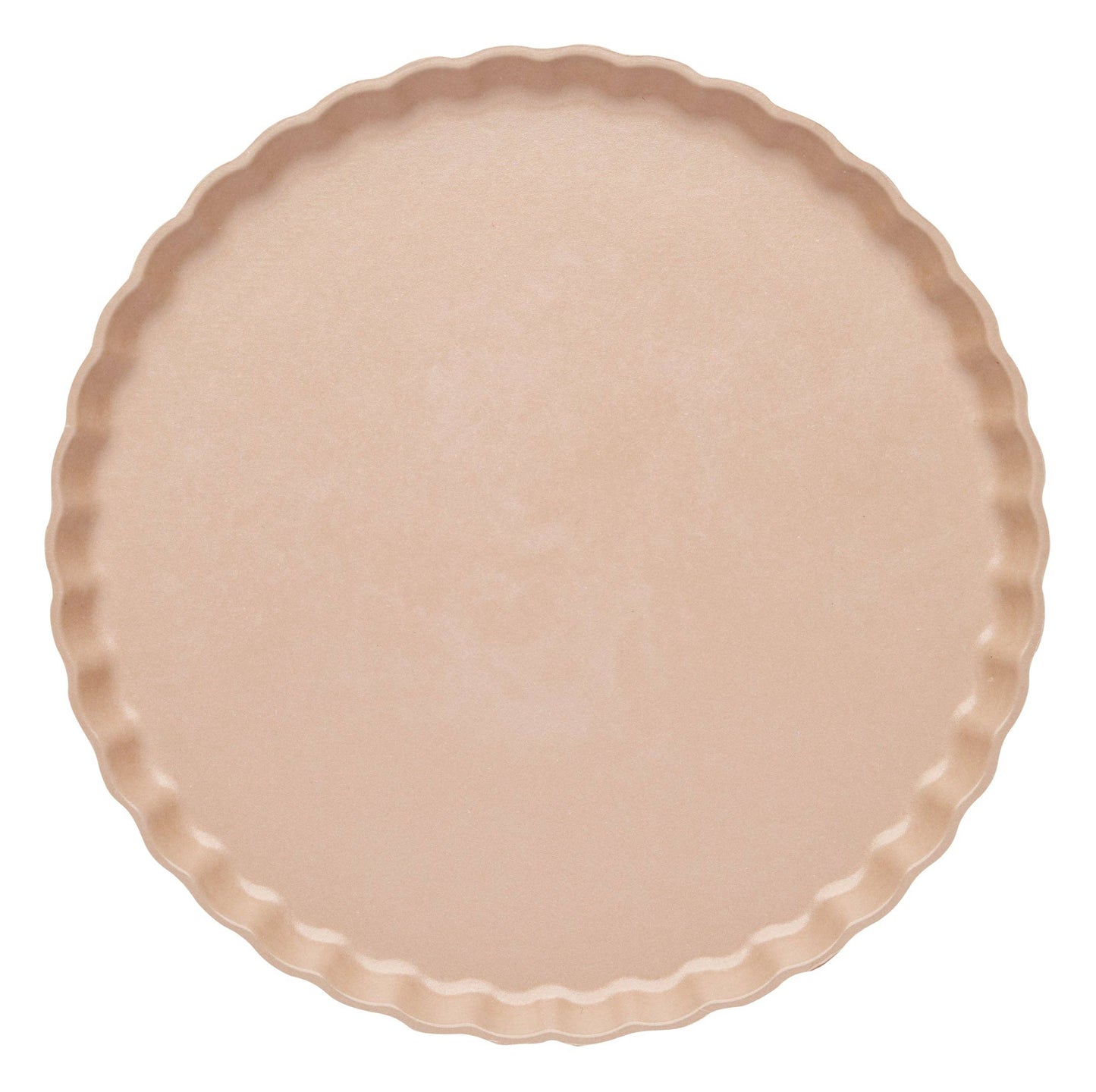 X8 10.5" SAND PLEATED BAMBOO PLATES
