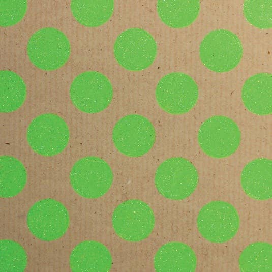 Neon Kraft Glitter Rollwrap (display box 38 rolls) Everyday - Winterberries