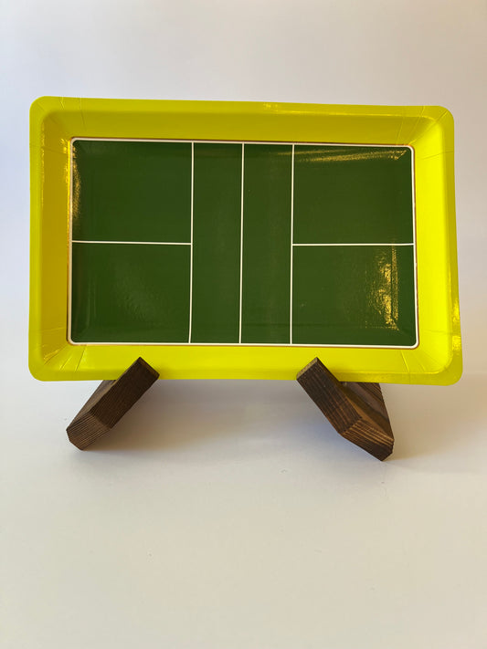 x8 PICKLEBALL COURT PAPER PLATES - Winterberries
