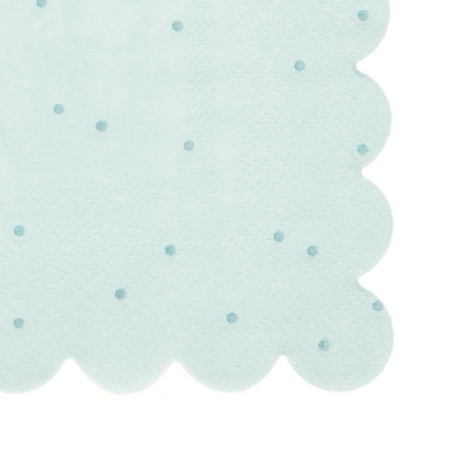 Rico Design Mint Green Dots Party Napkins x 20