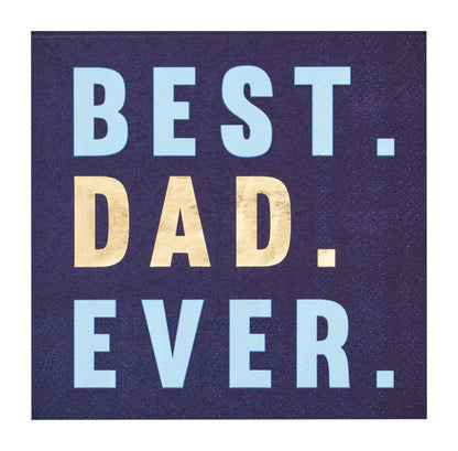 X26 BEST DAD EVER PAPER NAPKINS