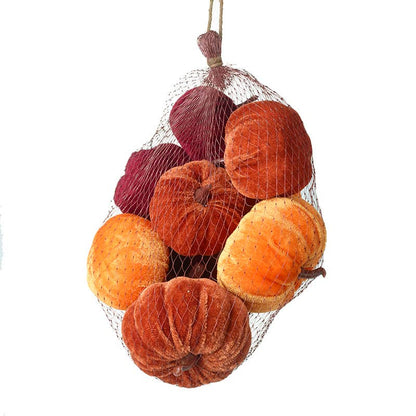 BAG OF VELVET PUMPKINS - Winterberries
