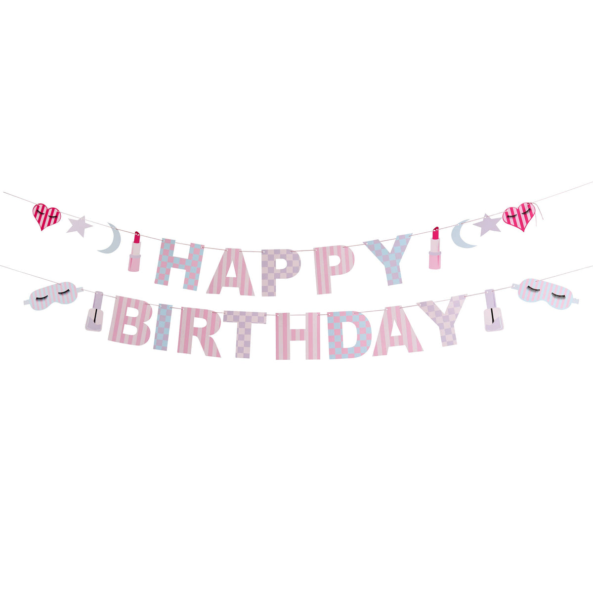 Pamper Party 'Happy Birthday' Card Banner x2 2m
