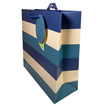 BLUE STRIPE GIFT BAG (MEDIUM)