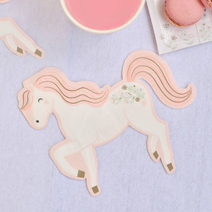 Princess Unicorn Paper Party Napkins - Winterberries