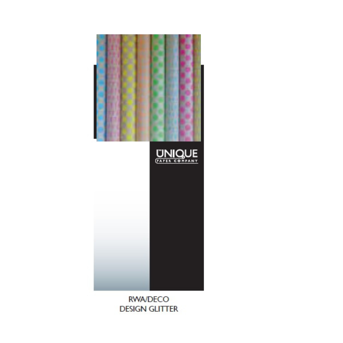 Neon Kraft Glitter Rollwrap (display box 38 rolls) Everyday - Winterberries