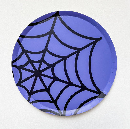 x8 SMALL SPIDER WEB PAPER PLATE