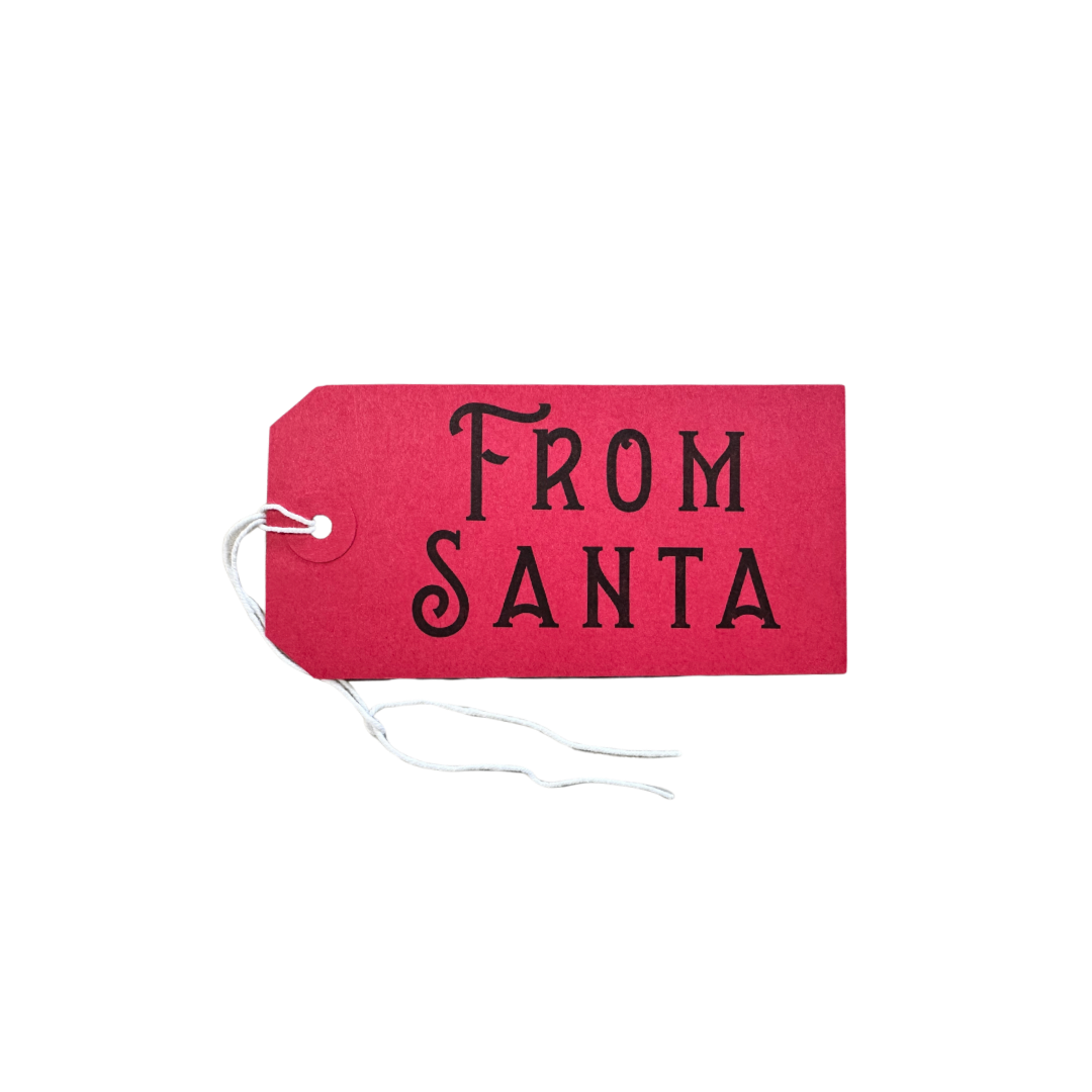 x5 From Santa Christmas Gift Tags