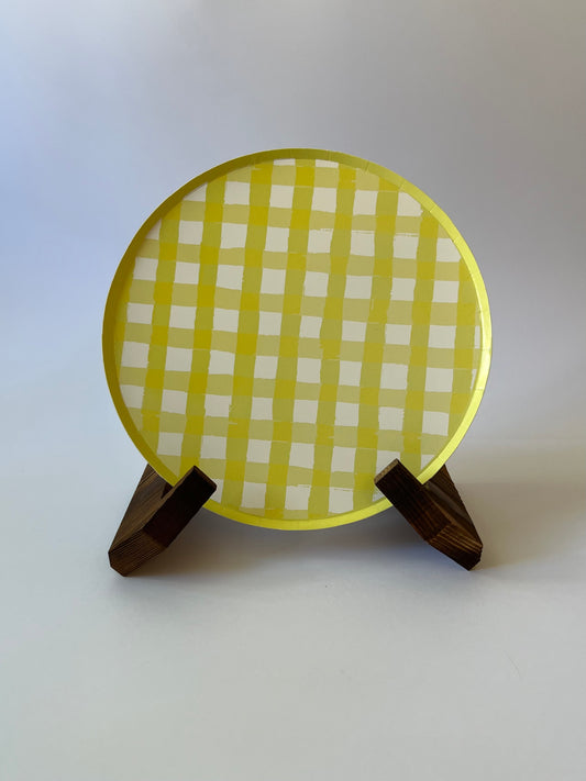 x8 Gingham Plates - Winterberries