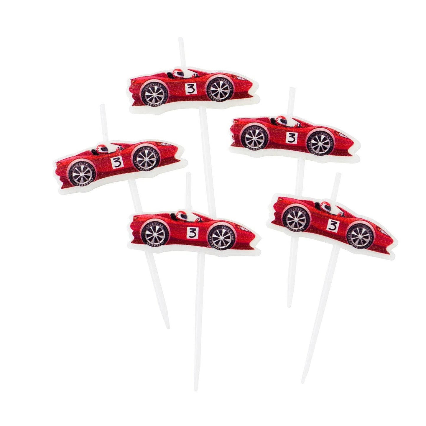 x5 RACING CAR CANDLES