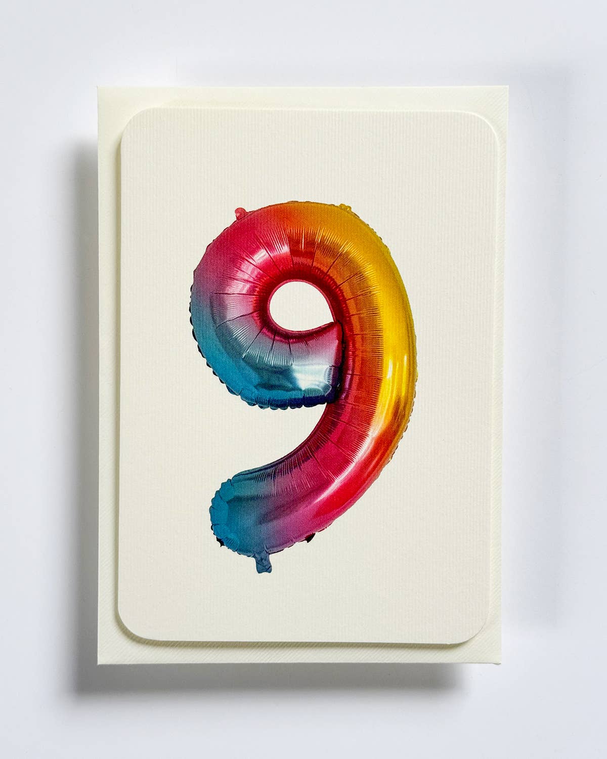 Birthday Balloon No. 9 Greeting Card | Age Cards - Winterberries