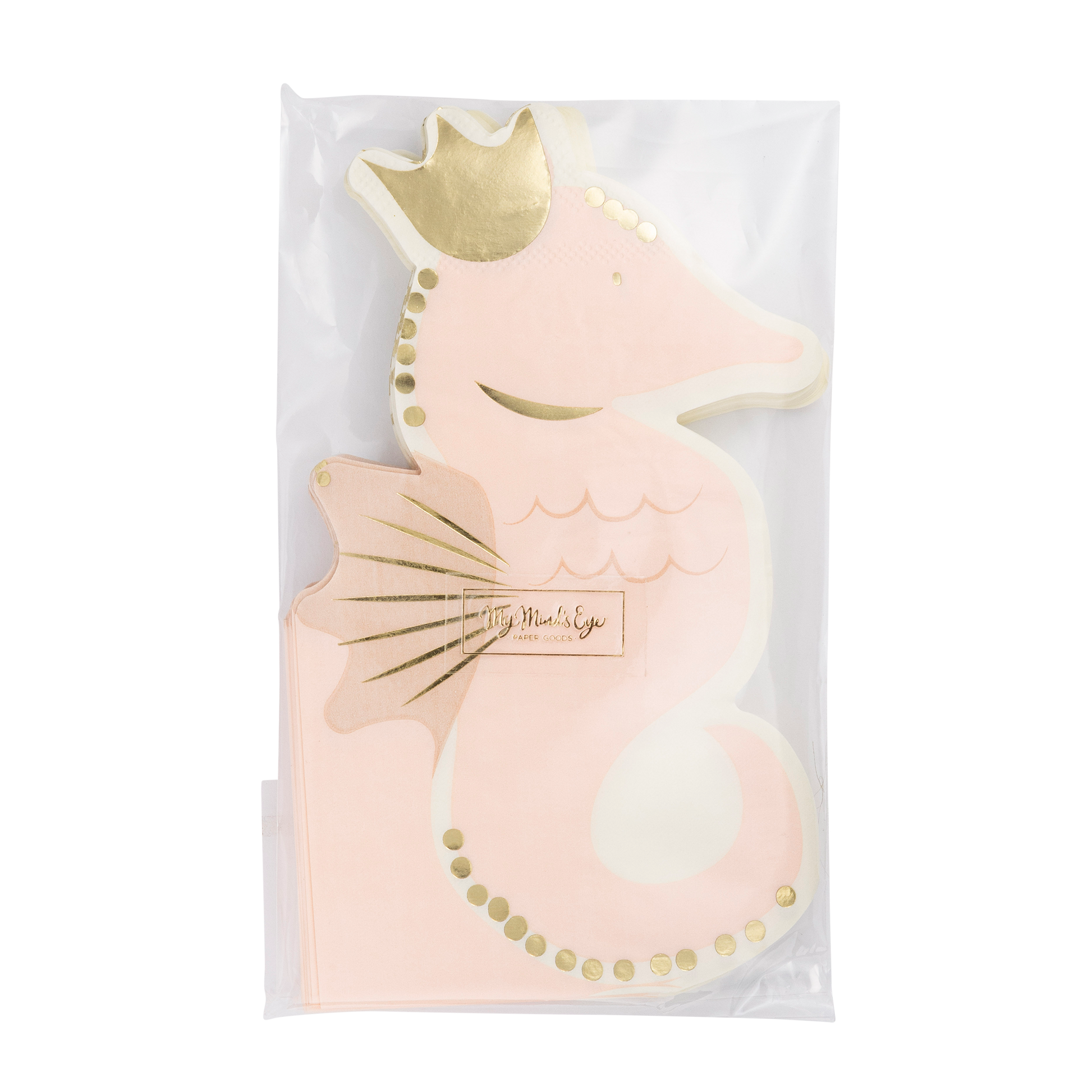 SEA1039 - Seahorse Shaped Napkin - Winterberries