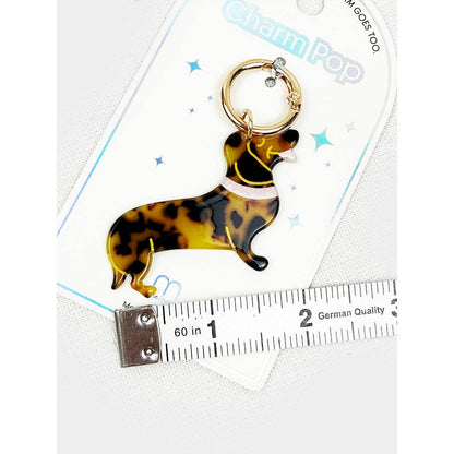 Cute Puppy Charm Key Charm - Winterberries