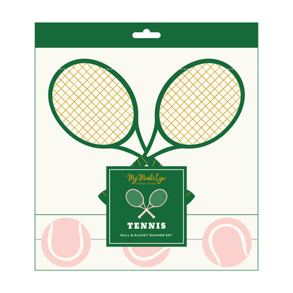TEN1102 - Racket & Ball Banner Set - Winterberries