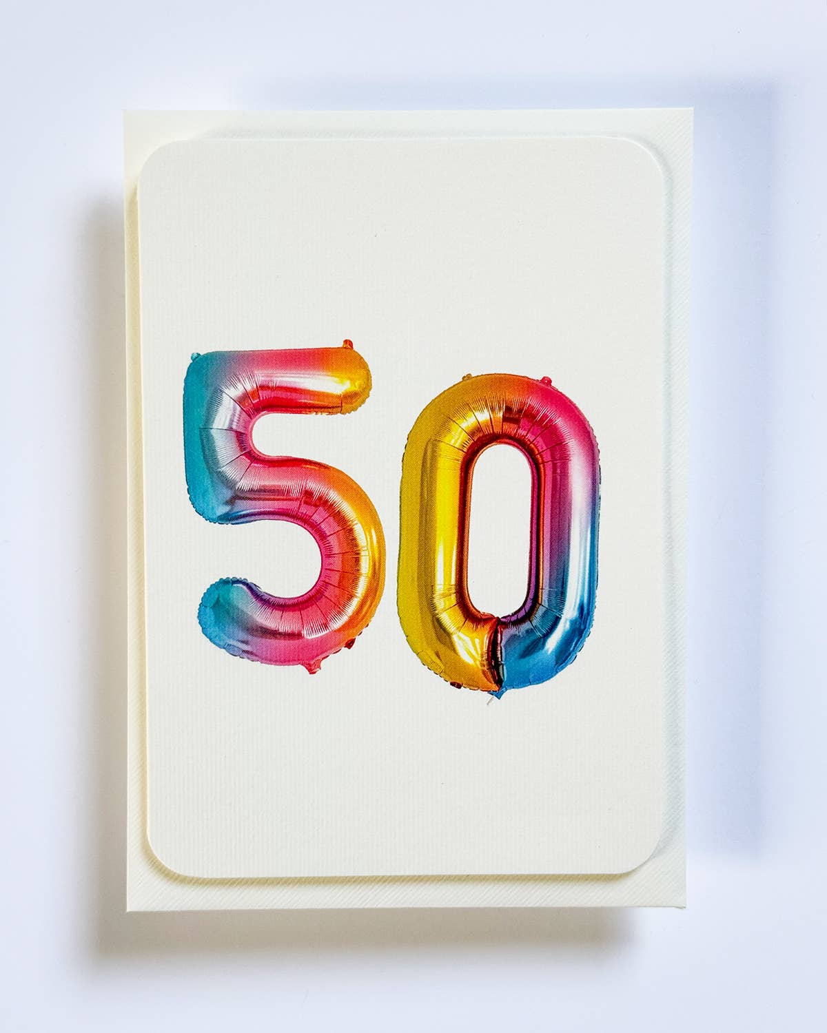 Birthday Balloon No. 50 Greeting Card | Age Cards - Winterberries