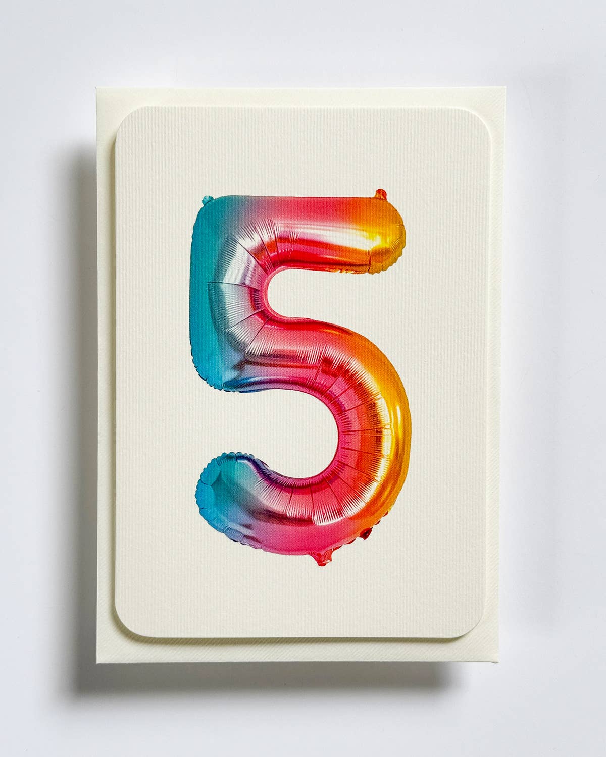 Birthday Balloon No. 5 Greeting Card | Age Cards - Winterberries