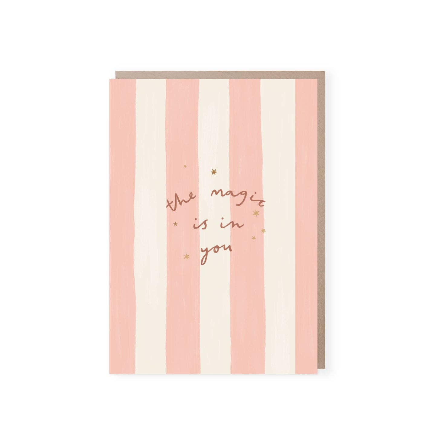 Striped Birthday Card - Winterberries