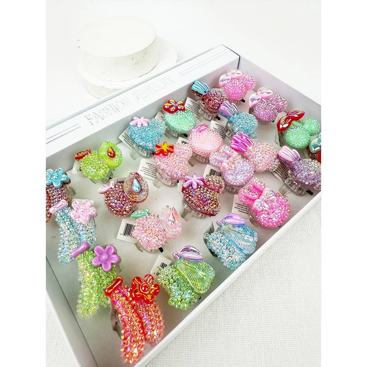 FRUIT Theme Flashing Light Party Rings - Winterberries