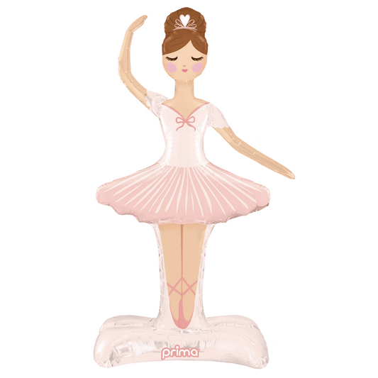 49" BALLERINA FREE-STANDING DEFLATED FOIL BALLOON