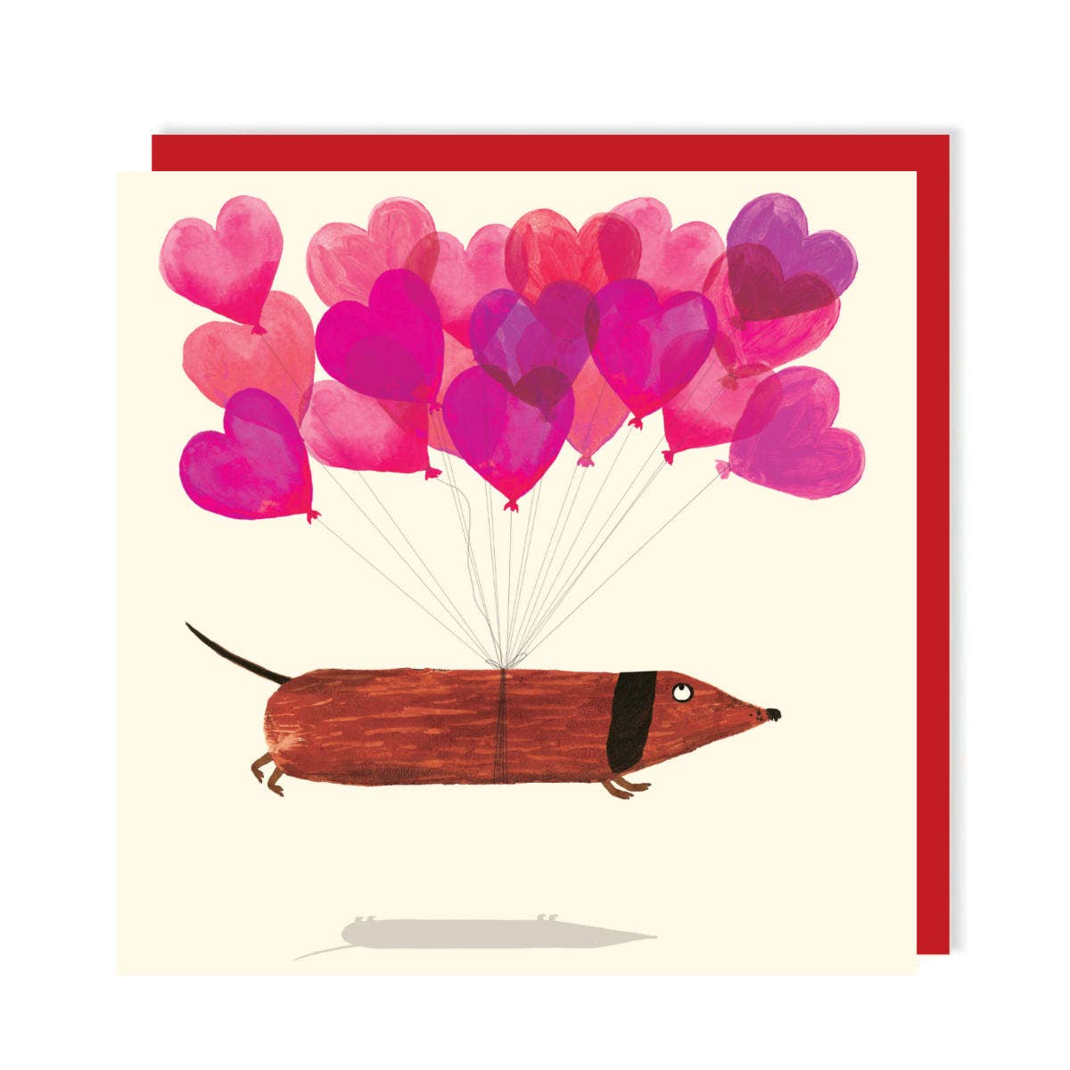 VALENTINE'S DASCHUND CARD - Winterberries