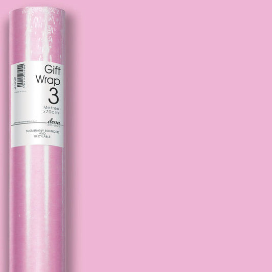 SOFT PINK WRAPPING PAPER, 3M X 70CM
