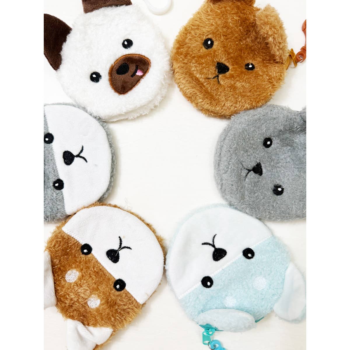Animal Plush Coin Purse Key Chain - Winterberries