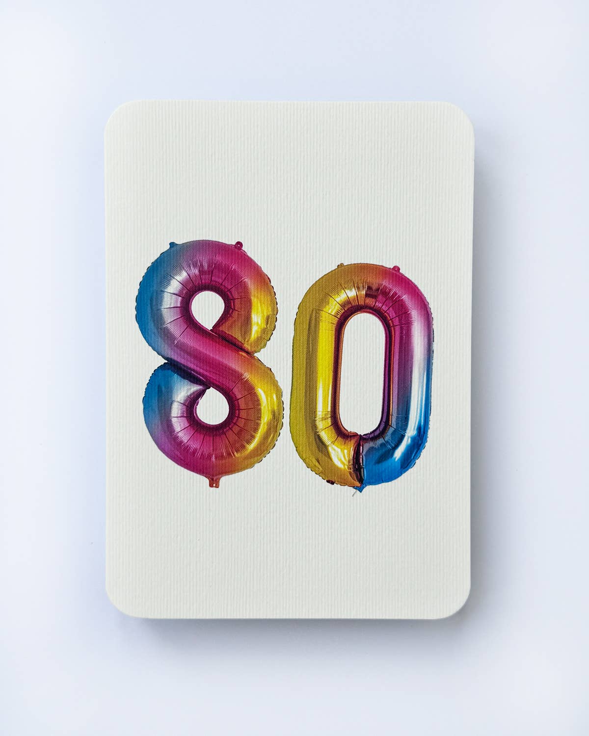 Birthday Balloon No. 80 Greeting Card | Age Cards - Winterberries