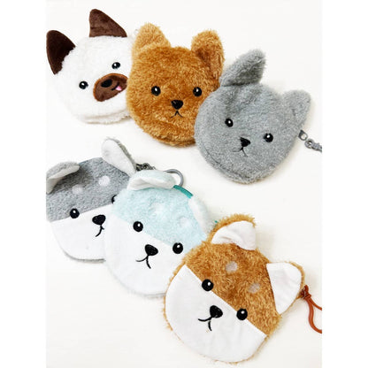 Animal Plush Coin Purse Key Chain - Winterberries