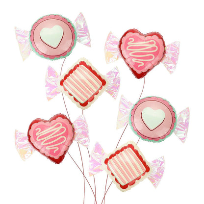 X6 CANDY HEART BALLOON SET