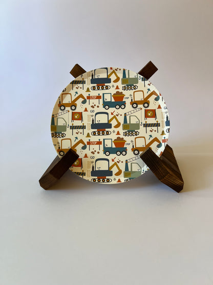 x8 BUILDER SMALL PAPER PLATES - Winterberries