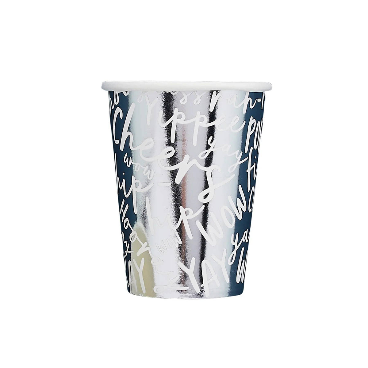 Silver Celebrate Paper Cups 10 Pack