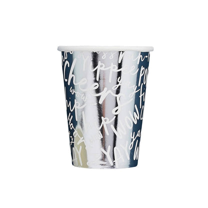 Silver Celebrate Paper Cups 10 Pack