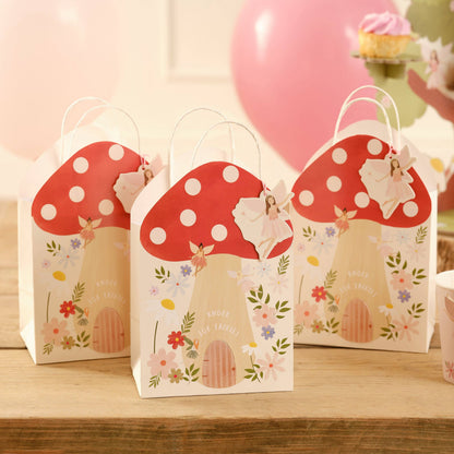 Toadstool Shaped Party Bags - Winterberries