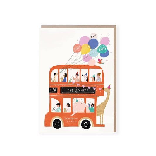 London Bus Card - Winterberries